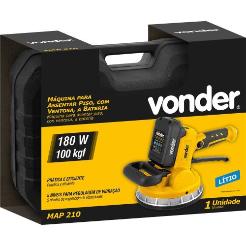 M�quina para assentar piso a bateria 20V com ventosa - MAP 210  110V/220V