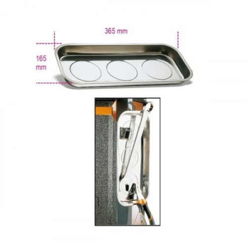 Bandeja magn�tica retangular  165 x 365 mm - 1767PMR