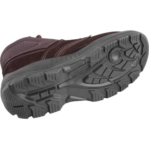 Botina em couro nobuck com cadarço sem biqueira Botina em couro nobuck com cadarço sem biqueira