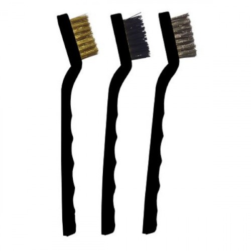 Jogo de escovas manuais a�o 3 pe�as - 012.6396