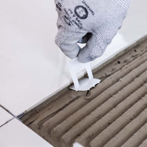 Espa�ador de 1,0 mm para nivelamento de piso com 100 pe�as - SLIM