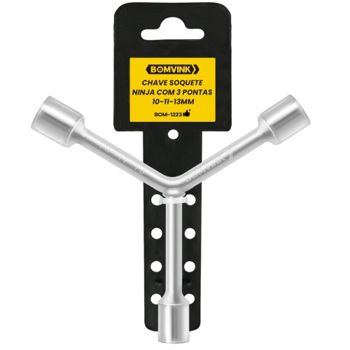 Chave 3 pontas soquetes ninja 10 x 11 x 13mm - BOM-1223