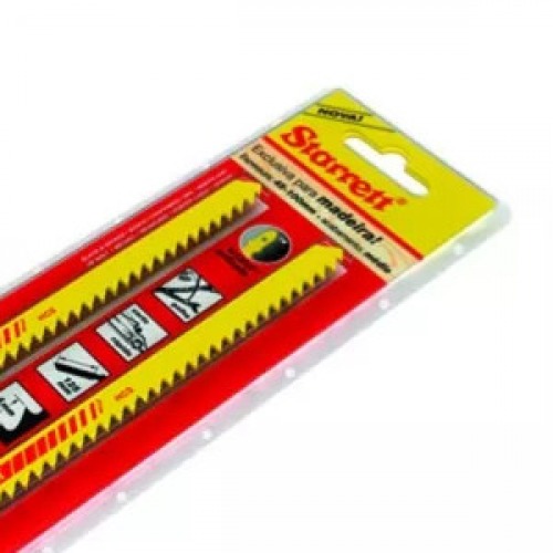 L�mina serra tico tico 152 mm 6 dentes bimetal para madeira 2 pe�as - HCU56-2