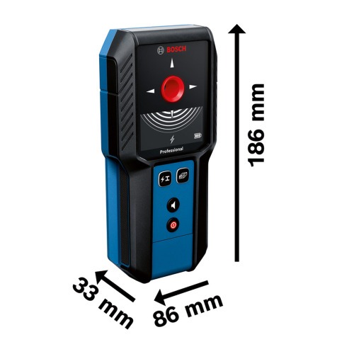 Detector de materiais com profundidade de 12 cm - GMS 120-27