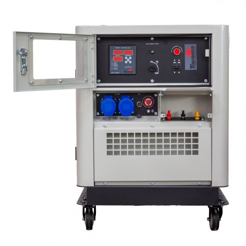 Gerador de energia 10 Kva a diesel cabinado partida el�trica monof�sico - TDWG12000SGE-N  110V/220V