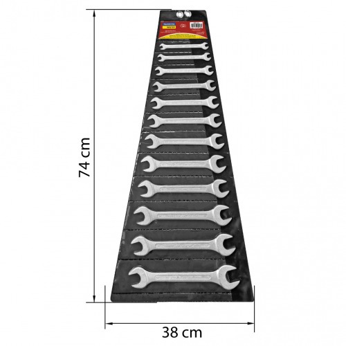 Jogo de chave combinada de 6 a 22 mm em a�o especial com 12 pe�as 