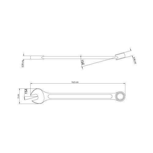 Chave combinada de 13 mm a�o especial 