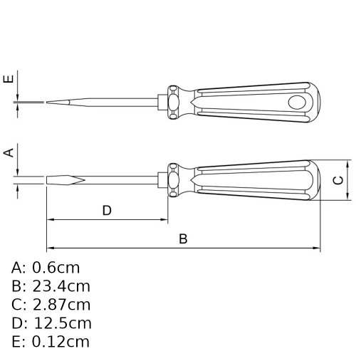 Chave de fenda 1/8 x 5