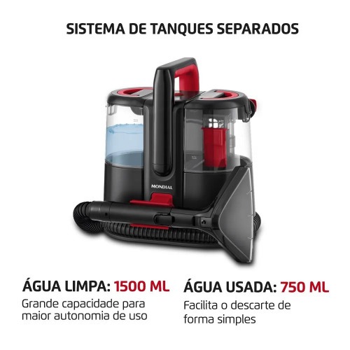 Extratora de carpete e higienizadora port�til 1650 watts Deep Cleaner I - EXP-01-R  220V