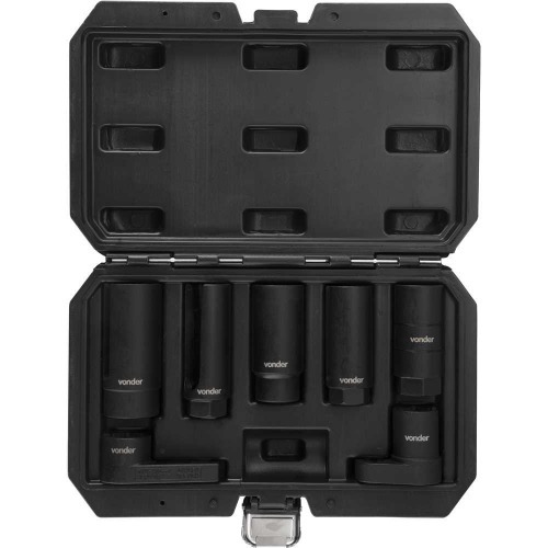 Jogo de soquetes para sensor sonda lambda com 7 pe�as