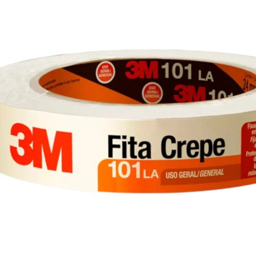 Fita crepe adesiva para uso geral 24 mm x 50 m - 101 LA