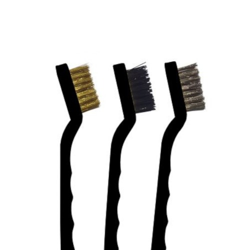 Jogo de escovas manuais a�o 3 pe�as - 012.6396