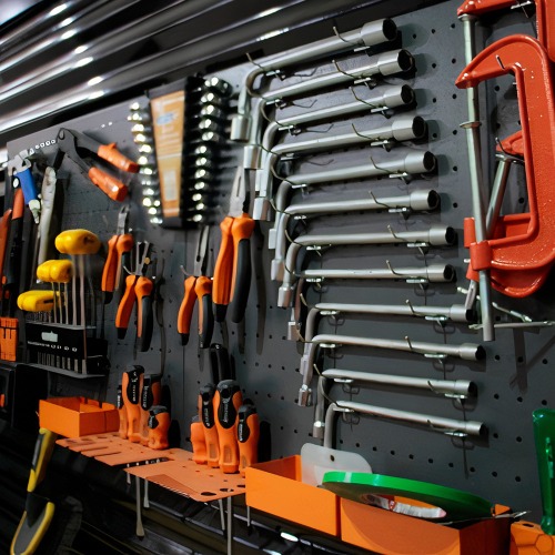 Painel para ferramentas met�lico 970 X 940 mm