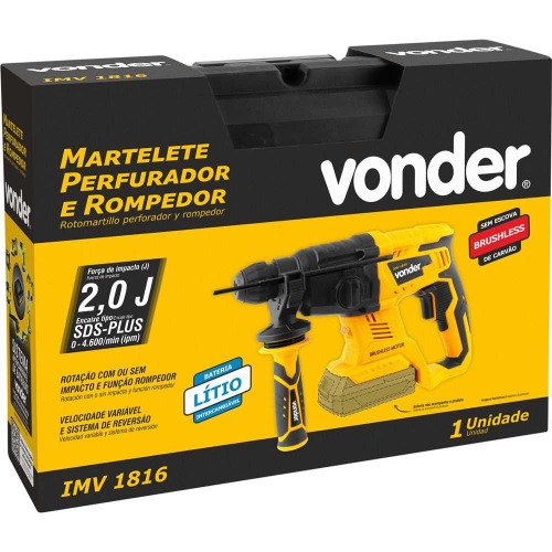 Martelete Perfurador e Rompedor a bateria 18V Sem Bateria - IMV 1816 