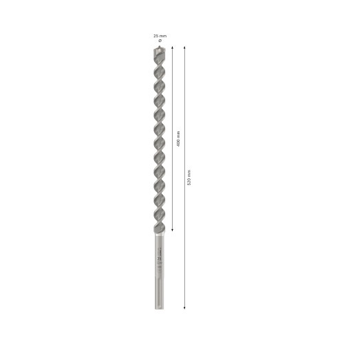Broca de w�dea para concreto 25 x 400 x 520 mm SDS Max - MAX-4