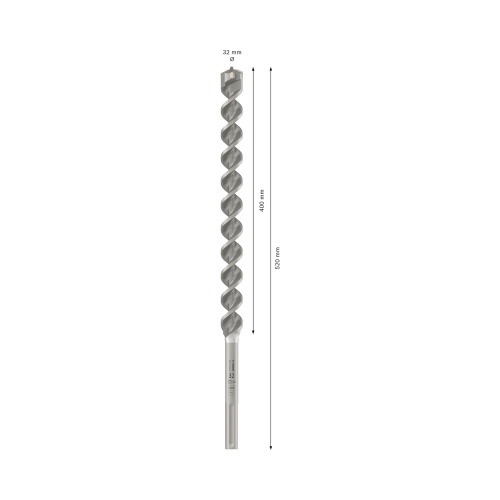 Broca de w�dea para concreto 32 x 400 x 520 mm SDS Max - MAX-4