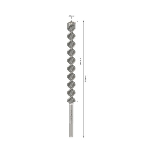 Broca de w�dea para concreto 40 x 400 x 520 mm SDS Max MAX-4