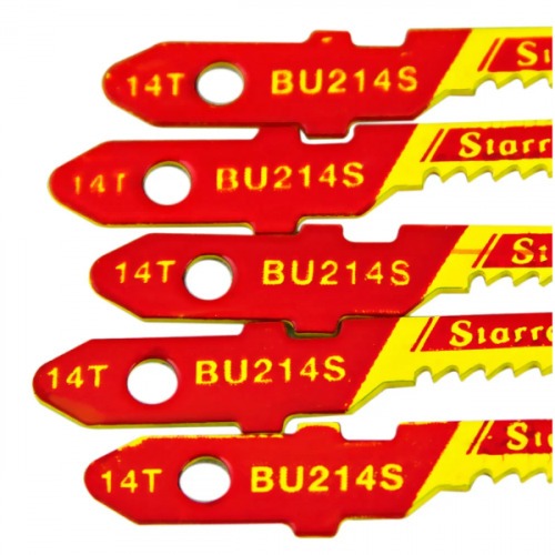 Lâmina serra tico tico para cortes curvos 50 mm 14 dentes multiuso com 5 peças - BU214S Lâmina serra tico tico para cortes curvos 50 mm 14 dentes multiuso com 5 peças - BU214S