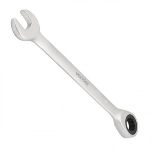 Chave combinada com catraca 8 mm a�o cromo van�dio