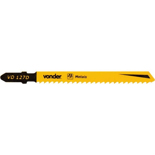 L�minas serra tico tico 100 mm 8 dentes para metal 5 pe�as 