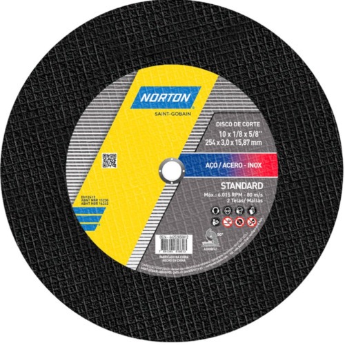 Disco de corte para metal e inox 10 Disco de corte para metal e inox 10