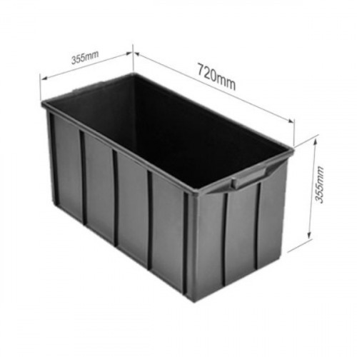 Caixa pl�stica 70L 72 x 35,5 x 35,5 cm sem tampa