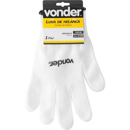 Luva de helanca branca - LHV100 Luva de helanca branca - LHV100