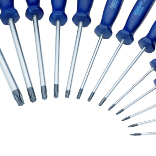Jogo de chave hexalobular T6 a T50 com cabo 13 pe�as - 163 BTX