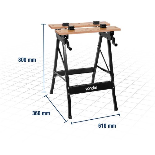 Bancada para trabalho dobr�vel e port�til - BM 600