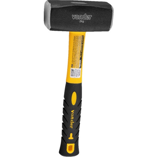 Marreta quadrada 2 kg com cabo de fibra - 35.89.003.200 Marreta quadrada 2 kg com cabo de fibra - 35.89.003.200