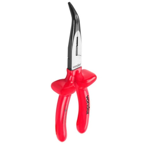 Alicate bico meia cana curvo isolado 8