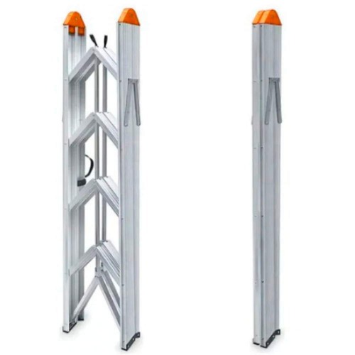 Escada Dobr�vel Palito de alum�nio 4 degraus - N24035517