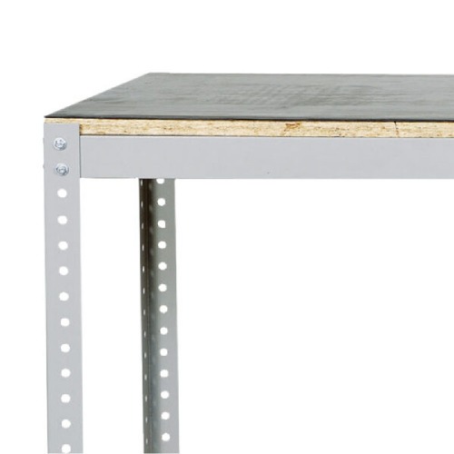 Bancada desmont�vel 1500 x 600 mm com 1 prateleira e tampo em madeira osb - BM-J