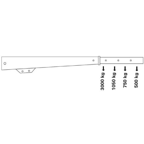 Guincho hidr�ulico 3 toneladas com prolongador rodas de ferro - MGH-3TP