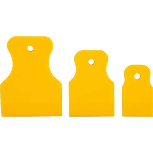 Jogo de esp�tulas em PVC 3 pe�as