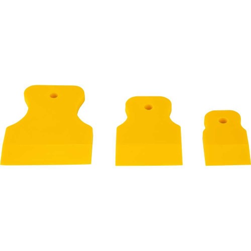 Jogo de esp�tulas em PVC 3 pe�as