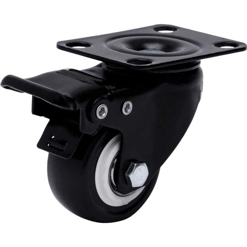 Rod�zio girat�rio com freio de polipropileno 1.5/8