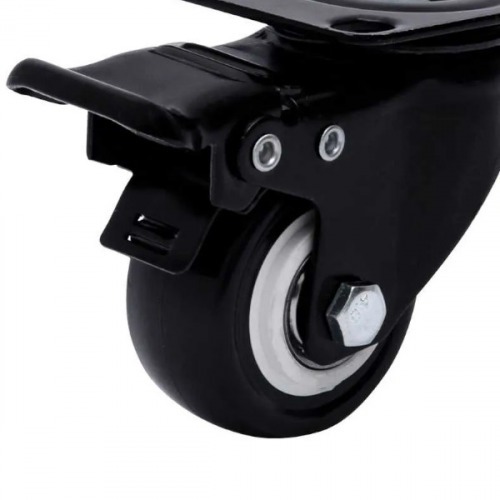 Rod�zio girat�rio com freio de polipropileno 1.5/8