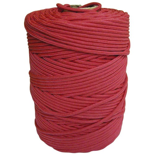 Corda multifilamento vermelha rolo 2 mm x 408m 