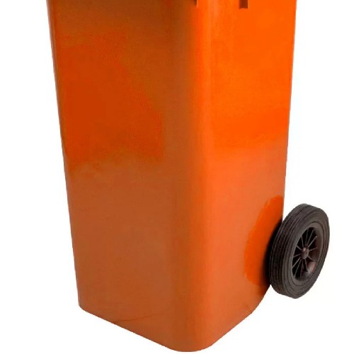 Cesto de lixo gari 120L sem adesivo com rodas de 200mm - C120LJ