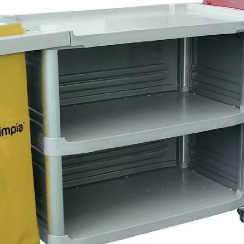 Carro funcional extra com 2 bolsas amarela e vermelha