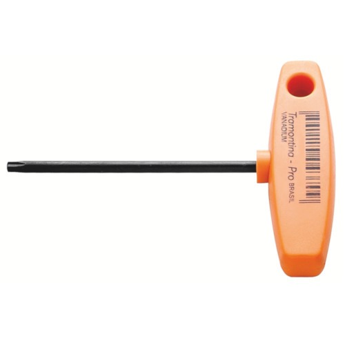 Chave hexalobular T27 x 100 mm cabo T aço cromo vanádio Chave hexalobular T27 x 100 mm cabo T aço cromo vanádio