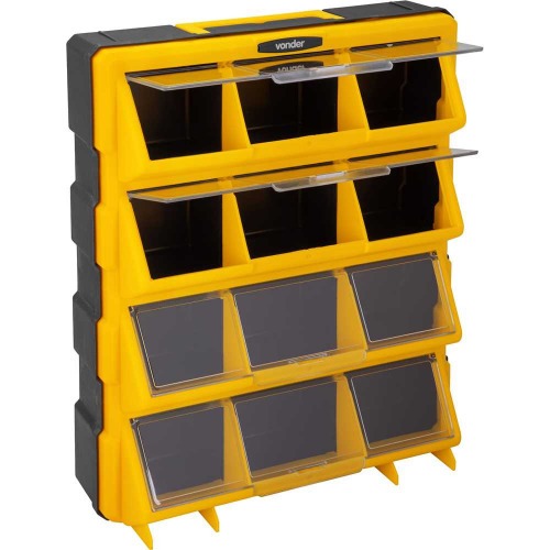 Organizador pl�stico com 12 compartimentos - OPV 120