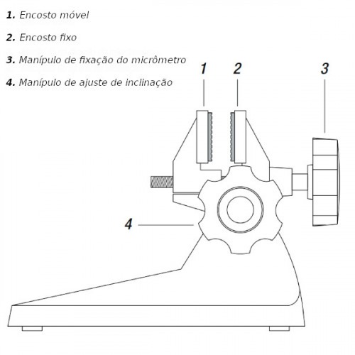 Suporte para micr�metro externo at� 100 mm - 300.002