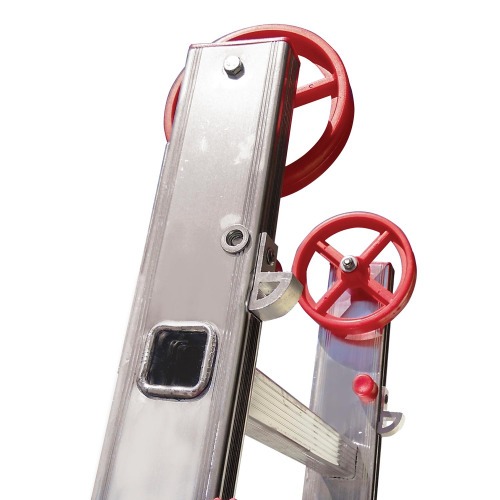 Escada de alum�nio extens�vel 2,12 x 3,18 m 2 x 7 degraus - ESC0616