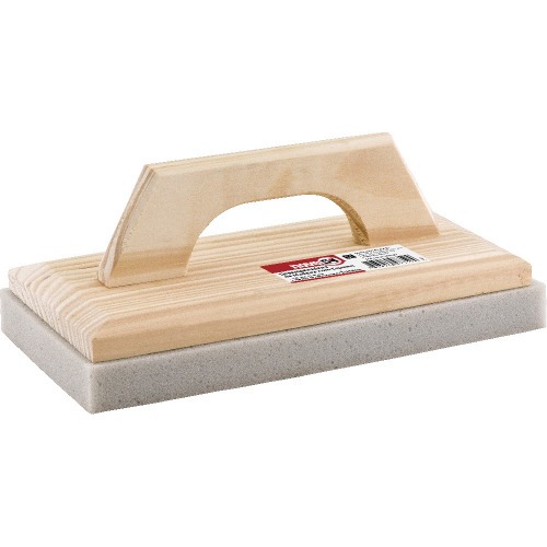 Desempenadeira de madeira com espuma 140  x 270 mm