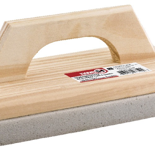 Desempenadeira de madeira com espuma 140  x 270 mm