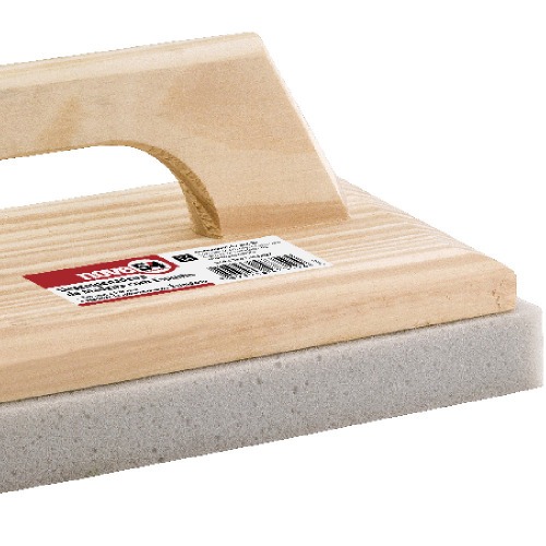 Desempenadeira de madeira com espuma 140  x 270 mm