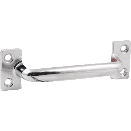 Puxador tipo al�a em a�o carbono niquelado 102 mm