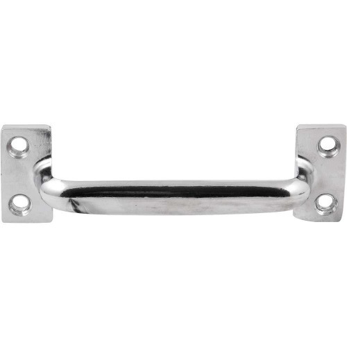 Puxador tipo al�a em a�o carbono niquelado 102 mm